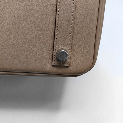 Hermes Birkin 25 Trech Grey Swift Leather Palladium Hardware 2016