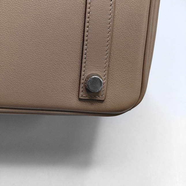 Hermes Birkin 25 Trech Grey Swift Leather Palladium Hardware 2016