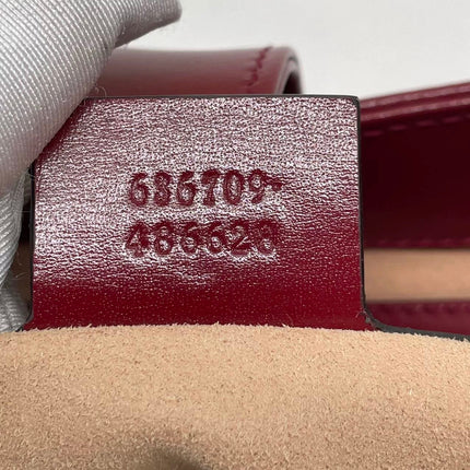 Gucci Jackie 1961 Red Burgundy Leather Bag Small Shoulder Bag