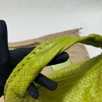 Sold Bottega Veneta Hobo Bag Large Leather Mela Green 47cm