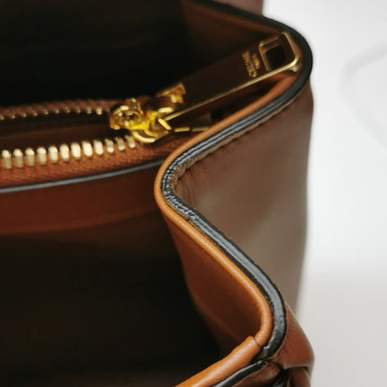 Sold Celine 16 Bag Medium Caramel Natural Tan Smooth Calfskin Leather