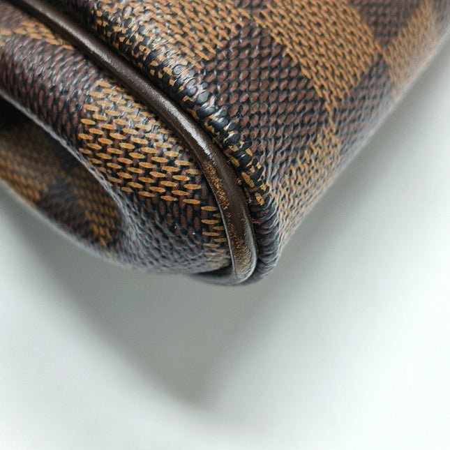 Louis Vuitton Eva Brown Damier Ebene Monogram Shoulder Bag with Strap