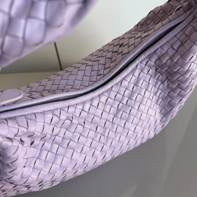 Bottega Veneta Hobo Bag Lambskin leather Lilac Purple Large 47cm