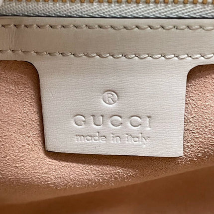Gucci Jackie 1961 Small Leather Bag White without Strap