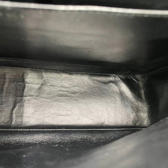 Chanel Classic Flap Jumbo Black Caviar Leather Single Flap Silver Hardware 2006-08