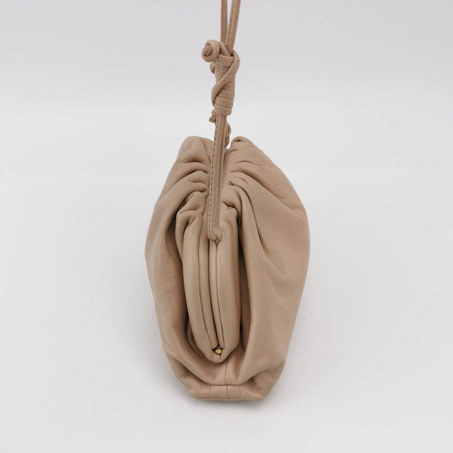 Sold Bottega Veneta Pouch Mini Beige Nude Color Leather