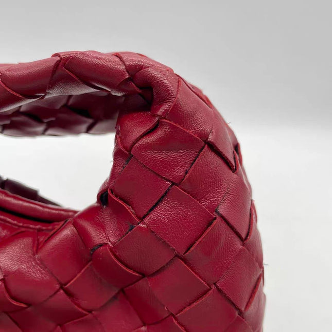 Bottega Veneta Hop Hobo Large Red Intrecciato Leather 45cm