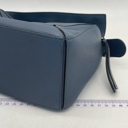 Loewe Puzzle Small Navy Grained Calfskin Leather Bag