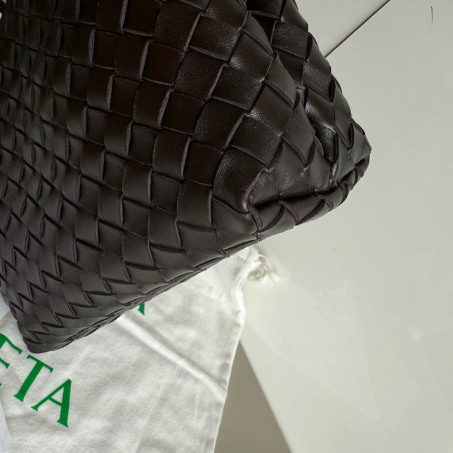 Bottega Veneta Small Andiamo Fondant Dark Chocolate Brown Intrecciato Handbag