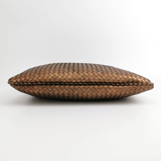 Sold Bottega Veneta Veneta Hobo Large Metallic Copper Leather 46cm