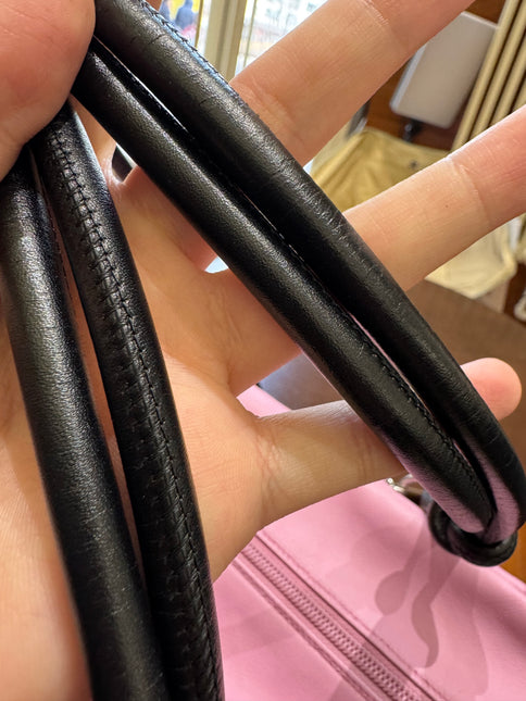 Chanel Cambon Large Pink Calfskin Leather Double Strap Handbag