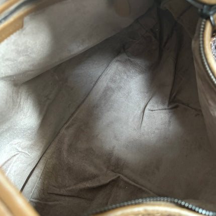 Bottega Veneta Belly Hobo Intreccio Leather Two-tone Brown Large 50cm