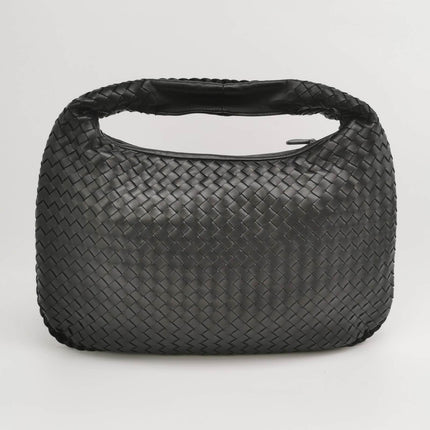 Bottega Veneta Intrecciato Hobo Bag Medium Black Lambskin leather 40cm