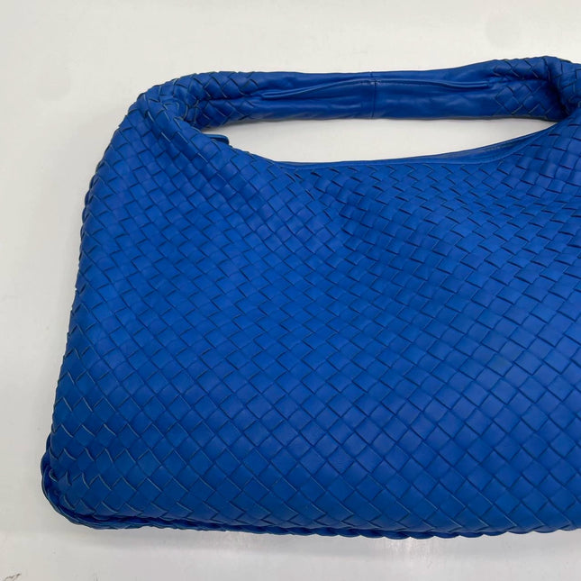 Bottega Veneta Hobo Bag Lambskin leather Royal Blue Medium 45cm