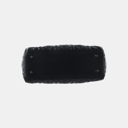 Lady Dior Small My Abcdior So Black Diamond Motif Caflskin Leather