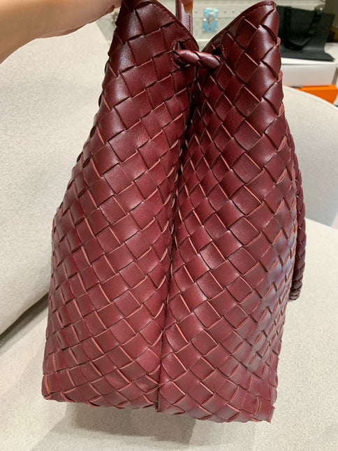 Bottega Veneta Andiamo Large Burgundy Handbag