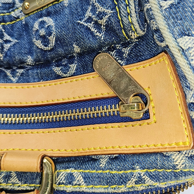 Louis Vuitton Blue Denim Neo Speedy Boston Bag