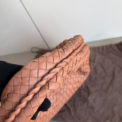 Bottega Veneta Hobo Bag Leather Beige Small 40cm Butterfly Cutout