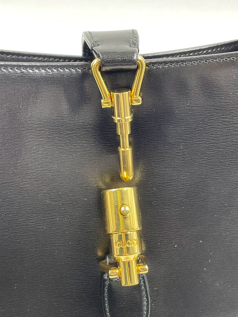 Sold Gucci Jackie 1961 Black Leather Bag with Adjustable Strap