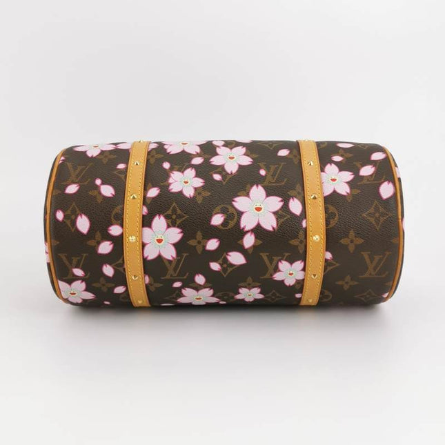 Louis Vuitton x Takashi Murakami Papillon 28 Cherry Blossom Monogram Handbag