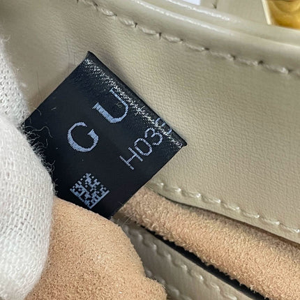 Gucci Jackie 1961 Small White Leather Bag with Adjustable Strap