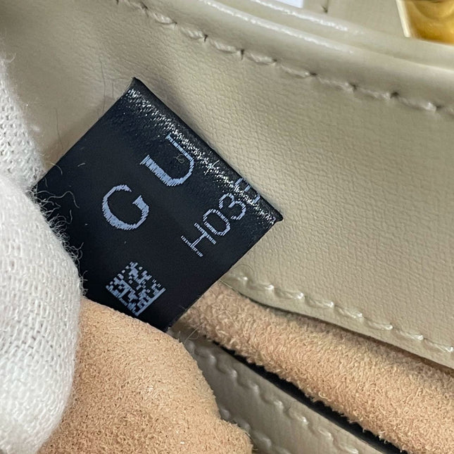 Gucci Jackie 1961 Small White Leather Bag with Adjustable Strap