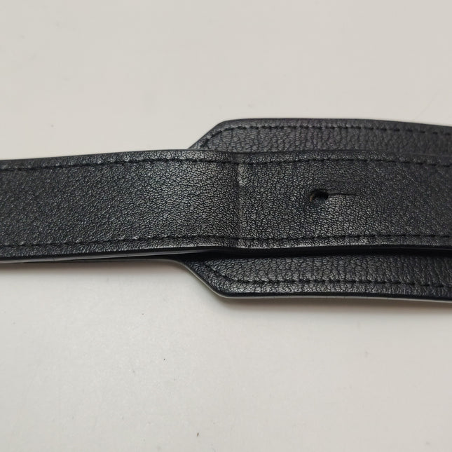 Loewe Puzzle Small Black Smooth Leather White Logo With Metal Feet 2016