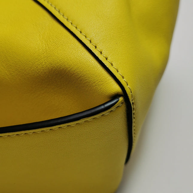 Loewe Puzzle Hobo Yellow Leather Shoulder Bag