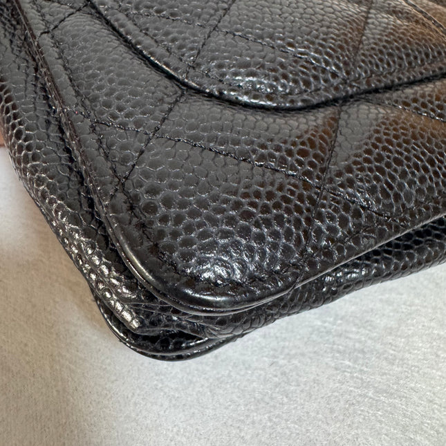 Chanel Wallet on Chain Classic Flap 2014 Black Caviar Leather Gold Hardware
