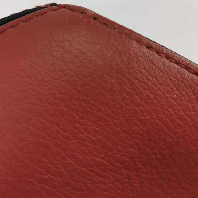 Sold Loewe Puzzle Mini Multicolor Burgundy Calfskin Leather Crossbody Bag