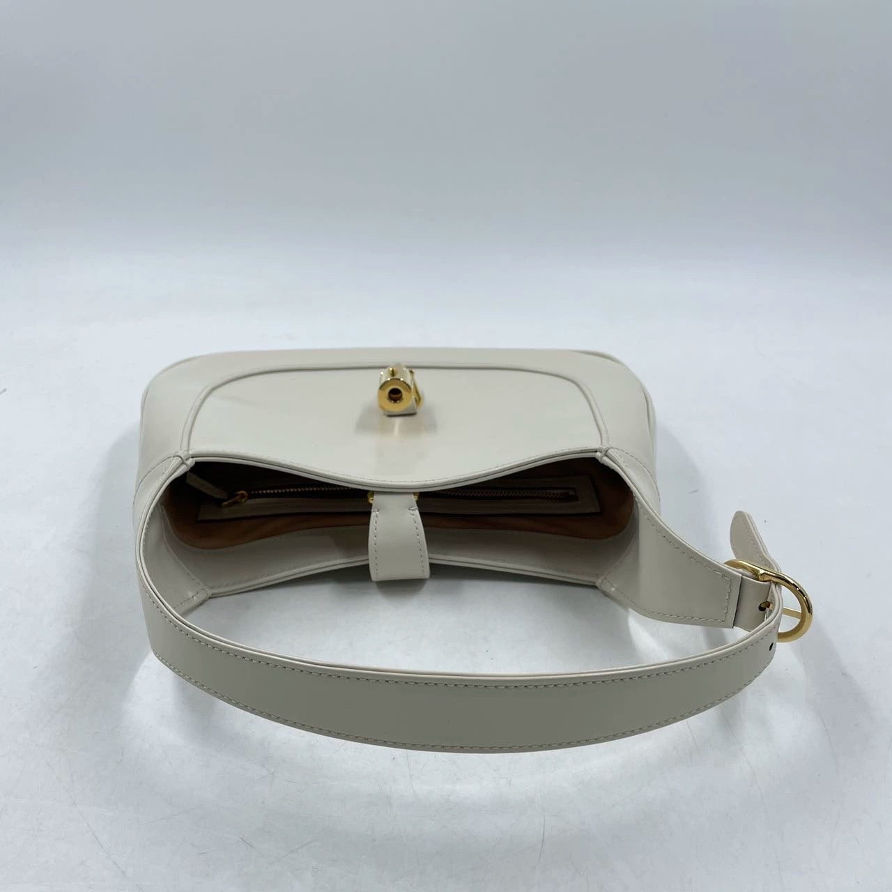 Sold Gucci Jackie 1961 Small Leather Bag with Adjustable Strap White