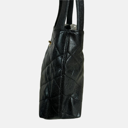 Chanel Kelly Top Handle Bag Black Caviar Leather, 2000-2002