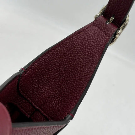 Gucci Jackie 1961 Small Burgundy Grained Leather Shoulder Bag