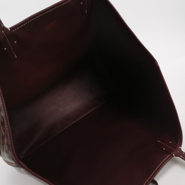 Goyard Anjou PM Medium Tote Burgundy Reversible Leather Lining