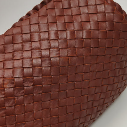 Bottega Veneta Hobo Bag Lambskin leather Brick Red 47cm