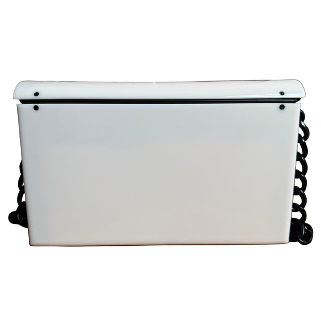 Chanel Acrylic Flap Small Two-tone Black and White Shoulder Bag