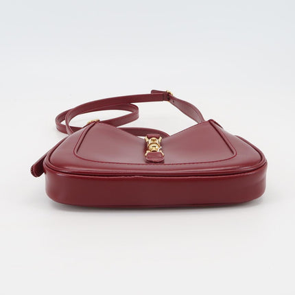 Gucci Jackie 1961 Mini Red Burgundy Leather Bag