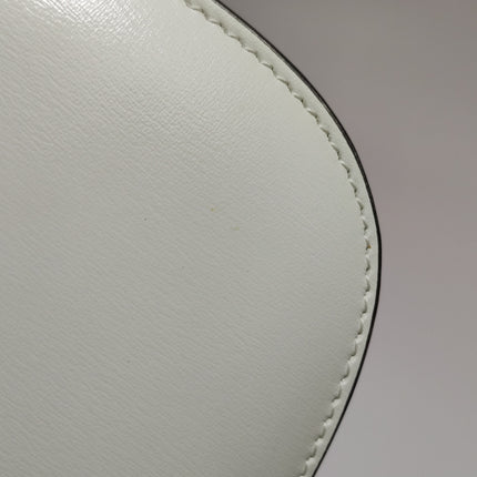 Gucci Bamboo 1947 Top Handle Bag Small White Box Leather Canvas Strap