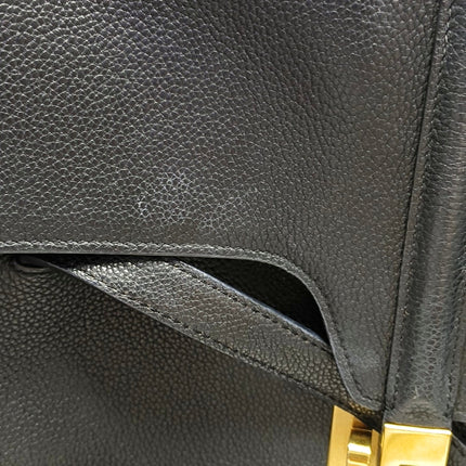 Celine Soft 16 Bag Large Black Grained Calfskin Leather