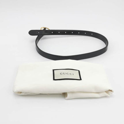 Sold Gucci Jackie 1961 Medium Black Leather Bag with Adjustable Strap
