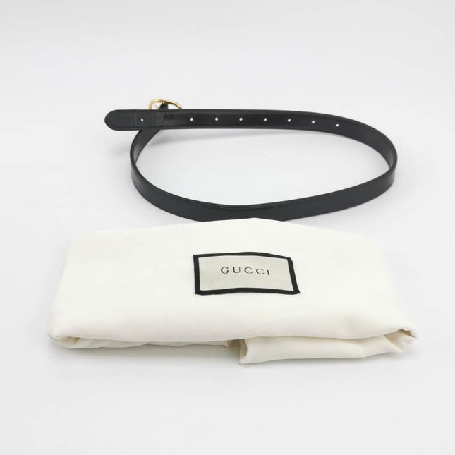 Sold Gucci Jackie 1961 Medium Black Leather Bag with Adjustable Strap