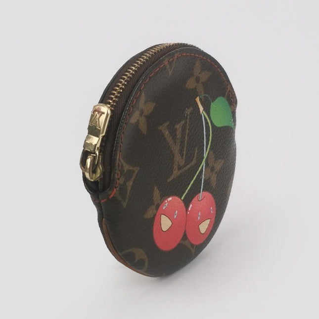 Louis Vuitton x Takashi Murakami Cherry on Monogram Coin Purse