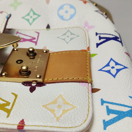 Louis Vuitton x Takashi Murakami Speedy 30 Lock White Multicolor