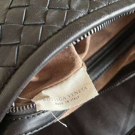 Bottega Veneta Intrecciato Hobo Bag Medium Black Lambskin leather 45cm