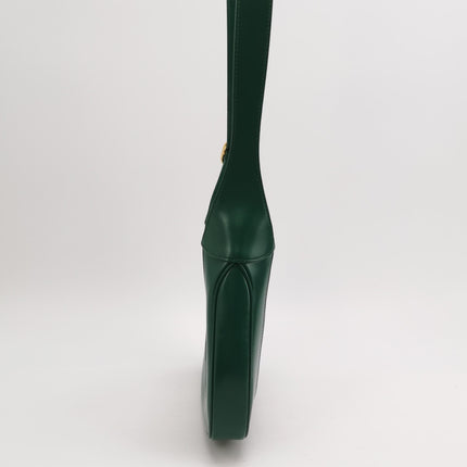 Gucci Jackie 1961 Green Leather Bag Small with Adjustable Strap