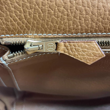 Hermes Kelly 40 Retourne Gold Togo Leather Gold Hardware 1993