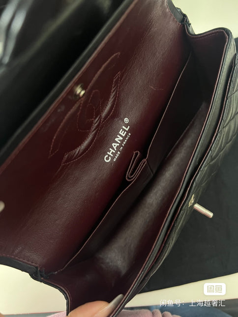 Sold Chanel Classic Flap Black lambskin leather Silver hardware