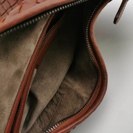 Bottega Veneta Belly Hobo Intrecciato Brick Red Medium 40cm