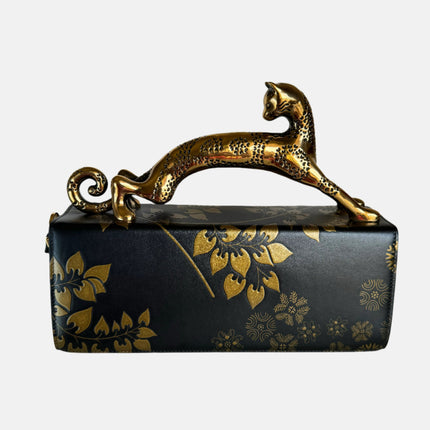 LANVIN Rateau Pencil Cat leather shoulder bag