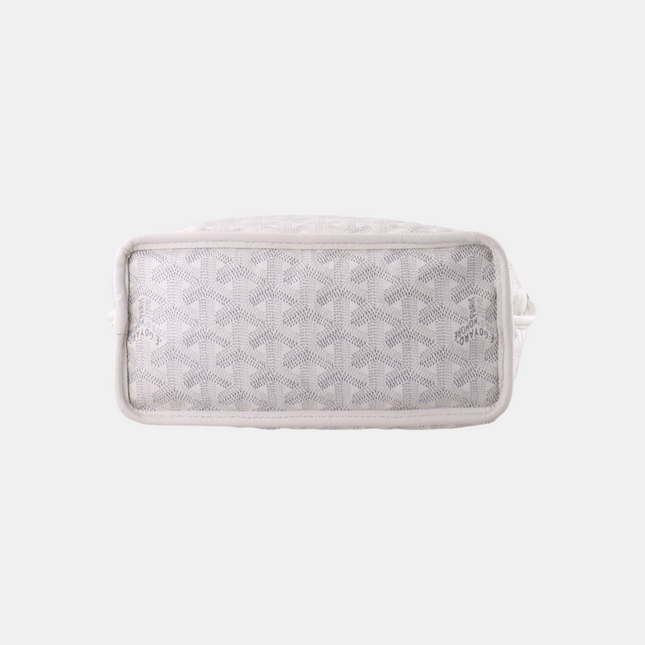 Sold Goyard Anjou Mini Tote White Leather Reversible